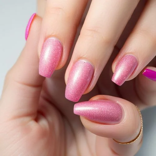 Pretty in Pink Nail Art at Chop Shop's Nail Salon