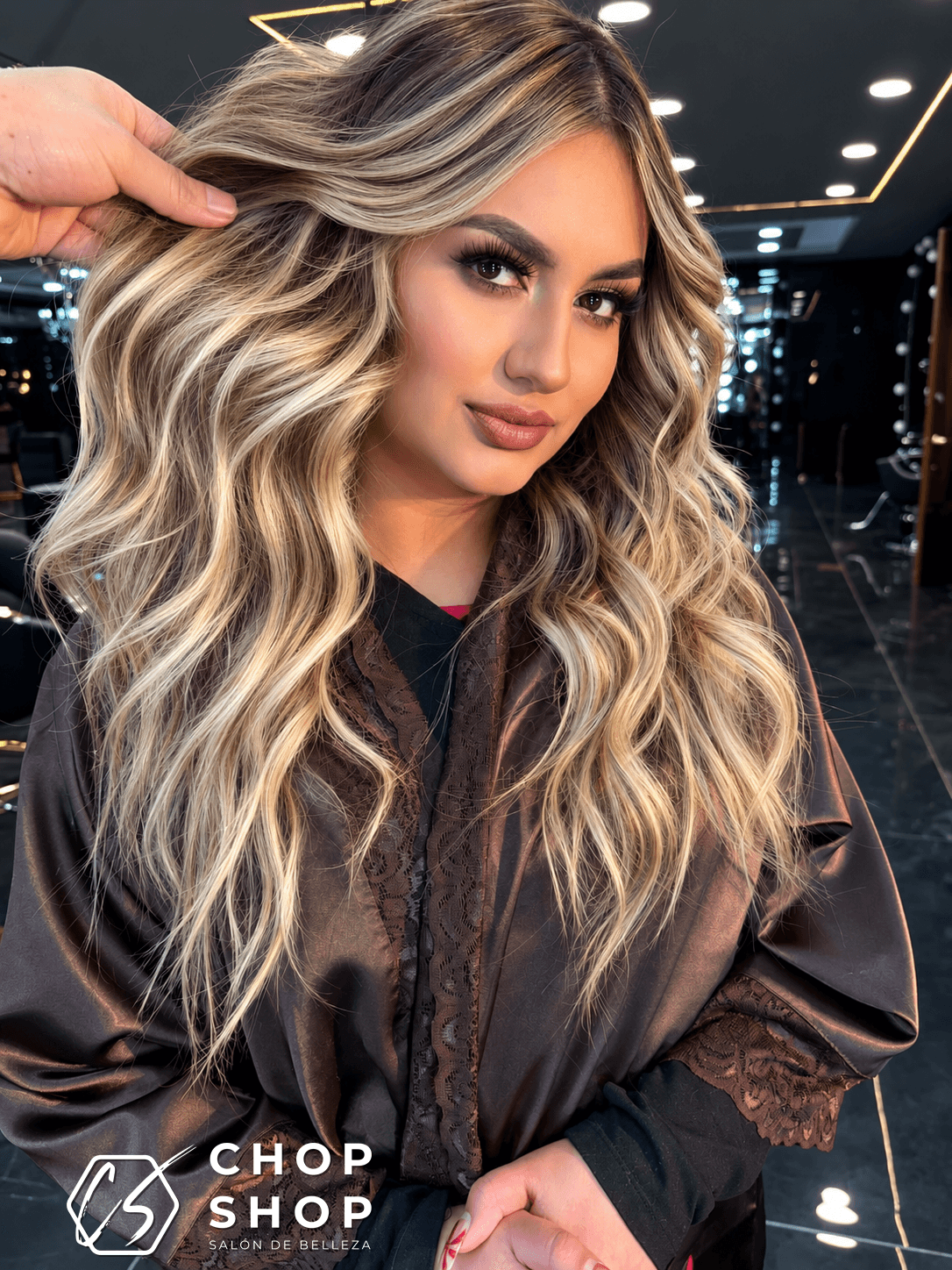 Stunning women's haircut and styling at Chop Shop Tijuana