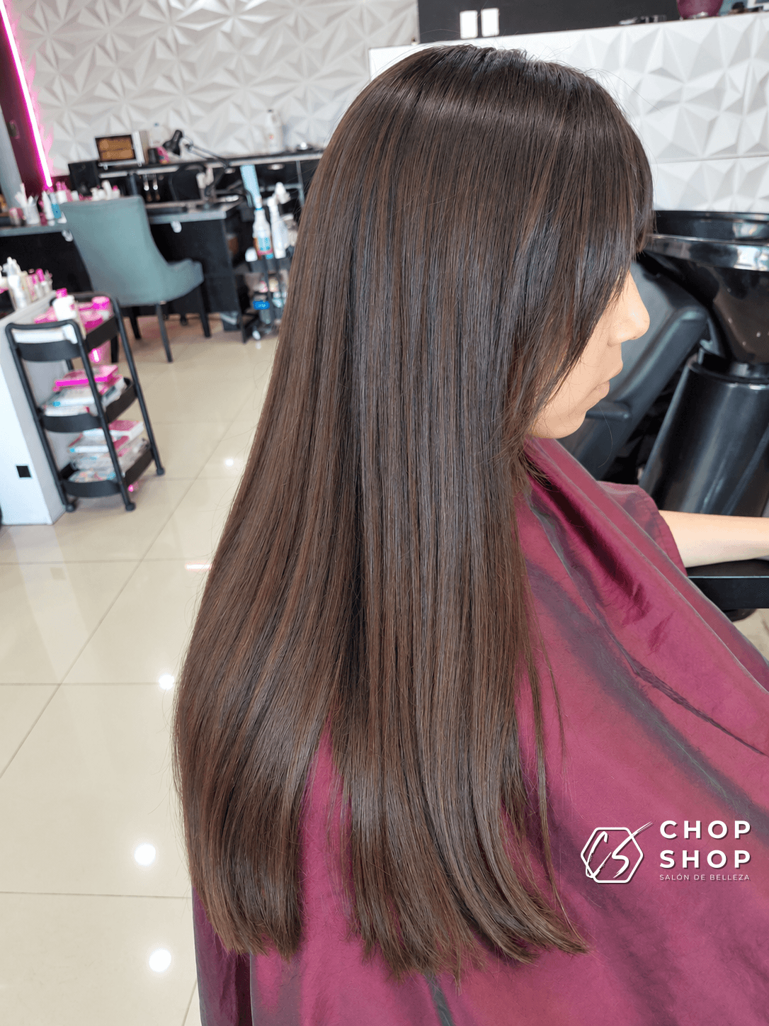 Permanent hair straightening and keratin smoothing treatment Tijuana