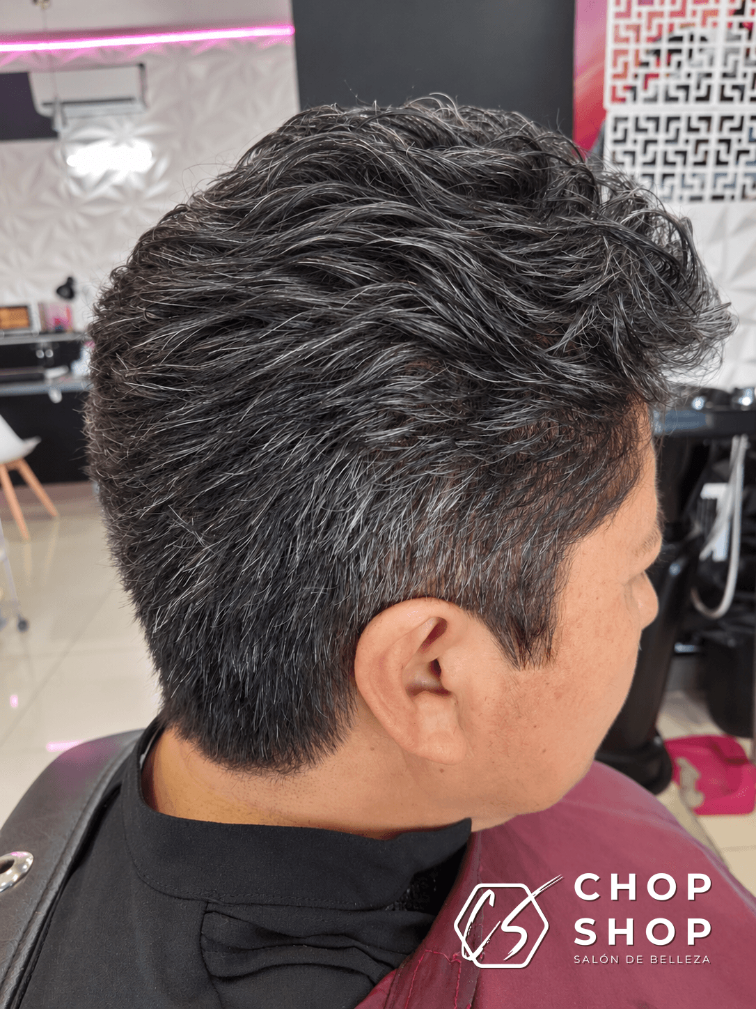 Men's Gray Blending Hair Color Tijuana Men's gray blending hair color treatment Tijuana barber